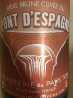 Biere brune pont d'espagne