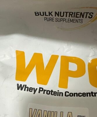 Whey protein concentrate - vanilla flavour by Bulk nutrients