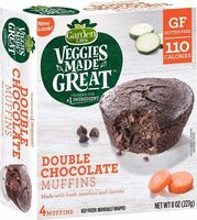 Veggies made great double chocolate muffins