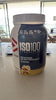 Iso100 Hydrolyzed Protein Powder 100% Whey Protein Isolate Gourmet Vanilla