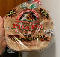 Small Whole Wheat Authentic Pita Bread