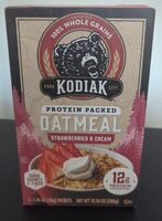 Protein Packed Oatmeal Strawberries & Cream