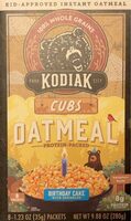 Kodiak cubs oatmeal birthday cake