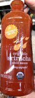 Organic sriracha chili sauce