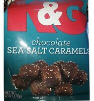 Chocolate, sea salt caramels, sea salt caramels