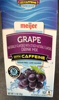 Grape drink mix with caffeine