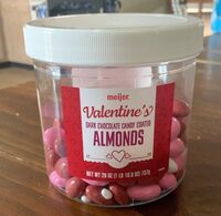 Veltinr dark chocolate candy coated almonds