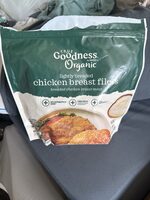 Lightly breaded chicken breast filets