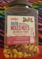 Salted roasted with sea salt peanuts