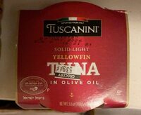 Solid light yellowfin tuna