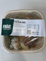 THAI BASIL BEEF with rice, carrots, green beans