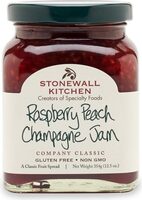 Raspberry Peach Champagne Jam