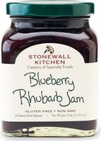 Jam blueberry rhubarb