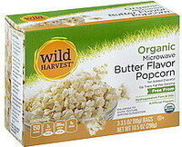 Organic Microwave Popcorn, Butter