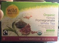 Organic fairtrade pomegranate white tea