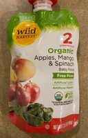 Organic Apple Mango Spinach Puree