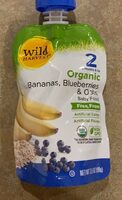 Organic Banana Blueberry Oatmeal Puree