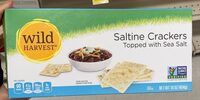 Saltine Crackers Topped with Sea Salt