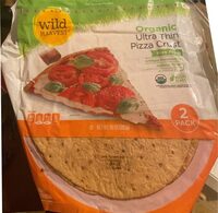Organic ultra thin pizza crust