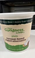 Plain coconut-based yogurt alternative