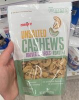 Unsalted cashews