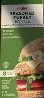 Seasoned turkey patties