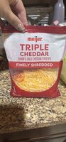 Triple Cheddar Sharp & Mild Cheddar Cheeses Finely Shredded