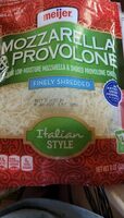 Mozzarella Provolone Whole Milk Low-Moisture Mozzarella & Smoke Flavor Provolone Cheeses Finely Shredded