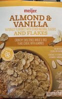 Almond & Vanilla Crunchy Sweetened Wheat & Rice Flake Cereal with Almonds