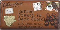 Coffee crunch in dark chocolate