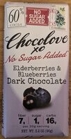 XO Elderberries & Blueberries In 60% Dark Chocolate