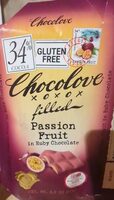 Passion fruit in ruby chocolate