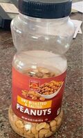 Dry roasted and salted peanuts