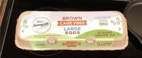 Brown cage free large eggs