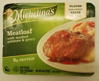 Mealtoaf with mashed potatoes & gravy