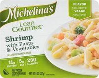 Lean gourmet shrimp with pasta & vegetables