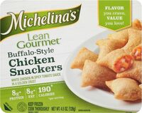 Lean gourmet buffalo-style chicken snackers