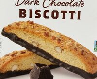 Almond dark chocolate biscotti