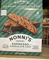 Espresso chocolate chip biscotti