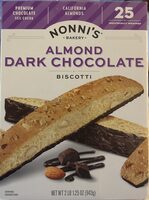 Almond Dark Chocolate Biscotti
