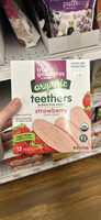 Organic Teethers Baked Rice Snack Strawberry