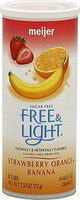 Strawberry orange banana drink mix