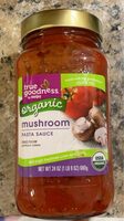 Organic mushroom pasta sauce
