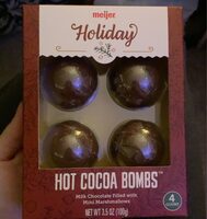 Holiday hot cocoa bombs