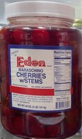 Maraschino cherries with stems