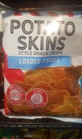 Potato skins snacks, loaded potato, cheddar