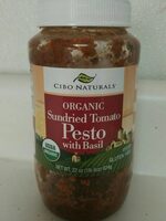 Sundried tomato pesto with basil