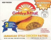 CHICKEN PATTY With Jamaican Style Seasoning In A Crust