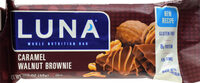 Caramel nut brownie nutrition bar