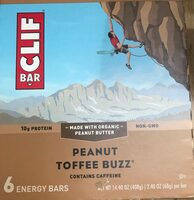 Peanut toffee buzz energy bars, peanut toffee buzz